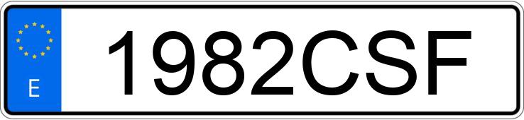 Numer rejestracyjny 1982CSF posiada FIAT STILO