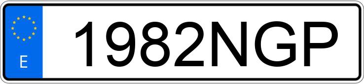Numer rejestracyjny 1982NGP posiada RAM 1500