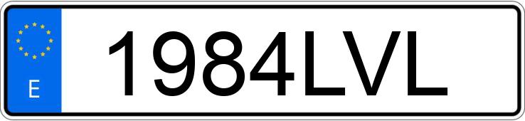 Numer rejestracyjny 1984LVL posiada VOLKSWAGEN PASSAT