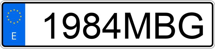 Numer rejestracyjny 1984MBG posiada KIA PICANTO