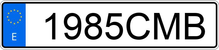 Numer rejestracyjny 1985CMB posiada TOYOTA YARIS