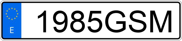 Numer rejestracyjny 1985GSM posiada VOLKSWAGEN SCIROCCO