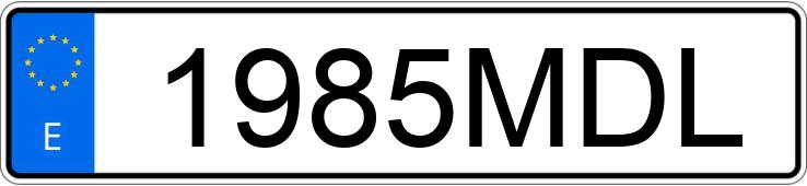 Numer rejestracyjny 1985MDL posiada YAMAHA XSR