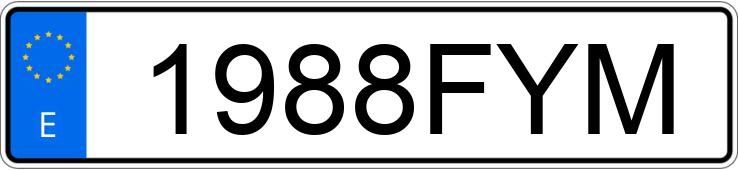 Numer rejestracyjny 1988FYM posiada KIA SPORTAGE Numer rejestracyjny 1988FYM posiada KIA SPORTAGE