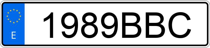 Numer rejestracyjny 1989BBC posiada TOYOTA YARIS