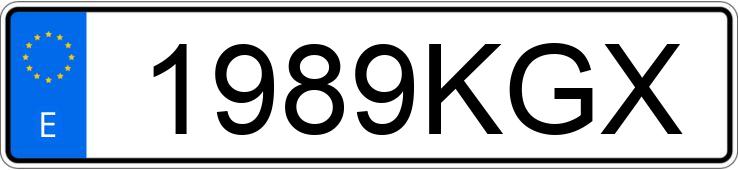 Numer rejestracyjny 1989KGX posiada RENAULT CLIO