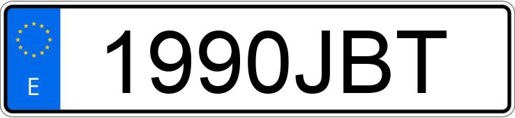 Numer rejestracyjny 1990JBT posiada MERCEDES B (246/242)