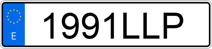 Numer rejestracyjny 1991LLP posiada AUDI A3 SPORTBACK