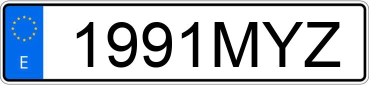 Numer rejestracyjny 1991MYZ posiada FORD TOURNEO COURIER