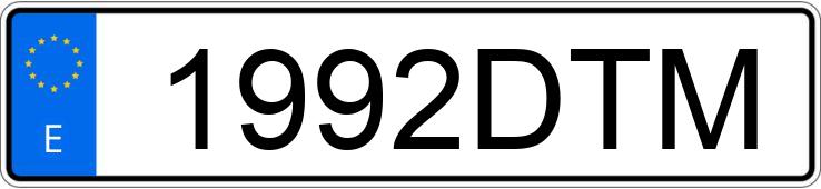 Numer rejestracyjny 1992DTM posiada MERCEDES S (220-221)