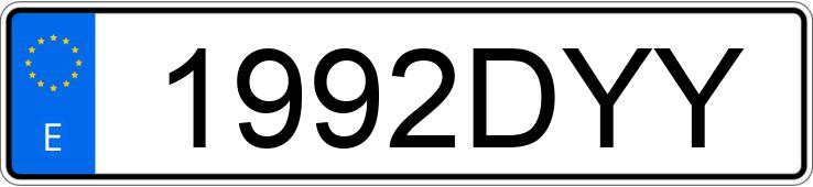 Numer rejestracyjny 1992DYY posiada FORD FIESTA Numer rejestracyjny 1992DYY posiada FORD FIESTA