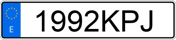 Numer rejestracyjny 1992KPJ posiada PEUGEOT 3008