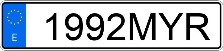 Numer rejestracyjny 1992MYR posiada HYUNDAI INSTER