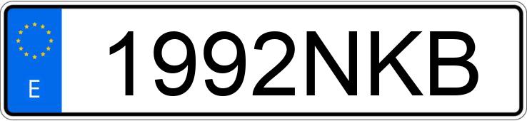 Numer rejestracyjny 1992NKB posiada CUPRA TERRAMAR