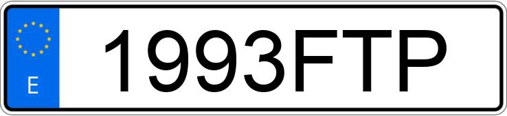 Numer rejestracyjny 1993FTP posiada BMW SERIE 3