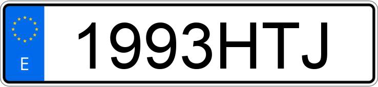 Numer rejestracyjny 1993HTJ posiada CITROEN C4