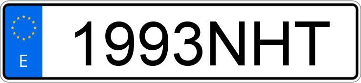 Numer rejestracyjny 1993NHT posiada KIA PICANTO