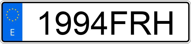 Numer rejestracyjny 1994FRH posiada FORD FIESTA