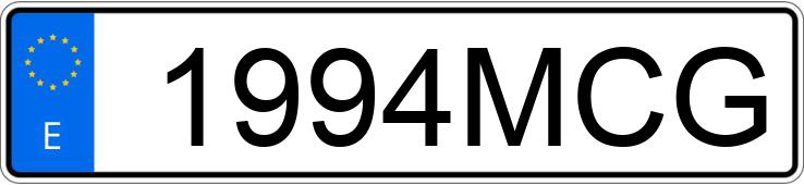 Numer rejestracyjny 1994MCG posiada RENAULT KANGOO MAXI