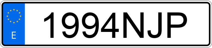 Numer rejestracyjny 1994NJP posiada BYD SEAL U