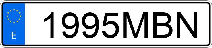Numer rejestracyjny 1995MBN posiada AUDI A4