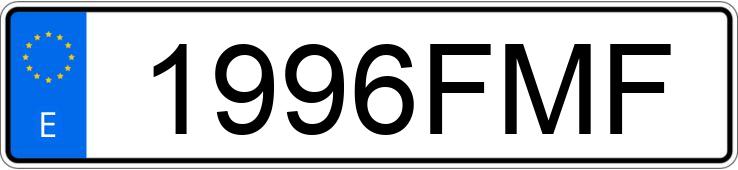 Numer rejestracyjny 1996FMF posiada VOLKSWAGEN POLO