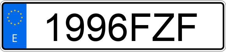 Numer rejestracyjny 1996FZF posiada IVECO EUROTRAKKER CURSOR