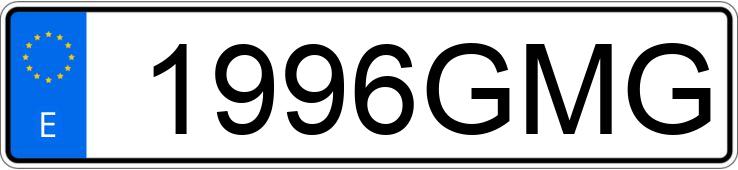 Numer rejestracyjny 1996GMG posiada SUZUKI SWIFT