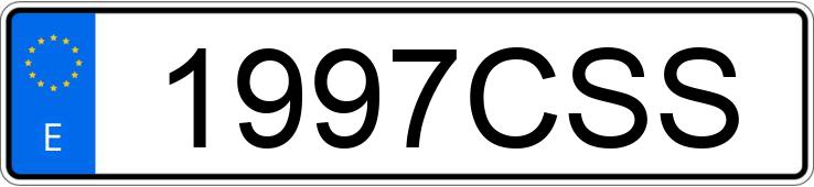 Numer rejestracyjny 1997CSS posiada RENAULT CLIO