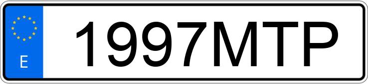 Numer rejestracyjny 1997MTP posiada BMW X1