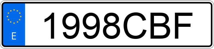 Die Registrierungsnummer 1998CBF hat SEAT LEON