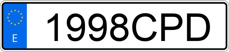 Numer rejestracyjny 1998CPD posiada MERCEDES S (220-221) 350 V6 AT