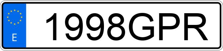 Numer rejestracyjny 1998GPR posiada RENAULT GRAND ESPACE Numer rejestracyjny 1998GPR posiada RENAULT GRAND ESPACE