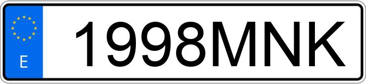 Numer rejestracyjny 1998MNK posiada MG ZS Numer rejestracyjny 1998MNK posiada MG ZS