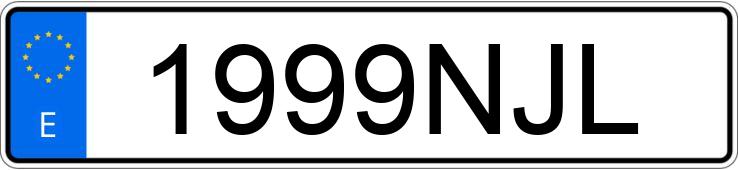 Numer rejestracyjny 1999NJL posiada AUDI A6