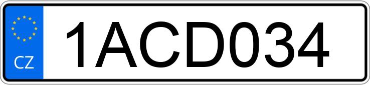 Numer rejestracyjny 1ACD034 posiada PORSCHE 911