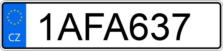 Numer rejestracyjny 1AFA637 posiada MERCEDES C