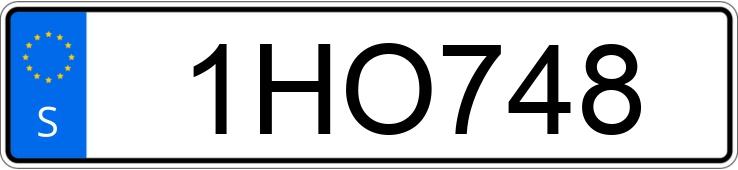 Numer rejestracyjny 1HO748 posiada  