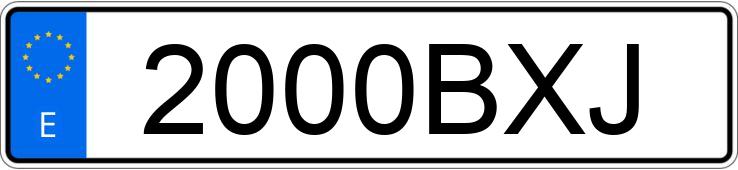 Numer rejestracyjny 2000BXJ posiada SEAT LEON