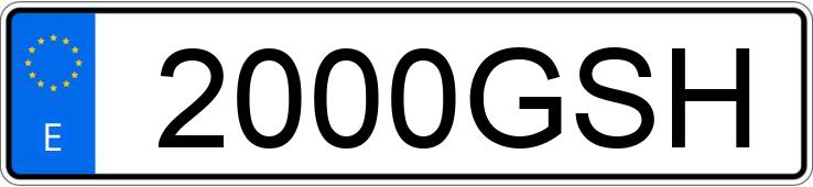 Numer rejestracyjny 2000GSH posiada KIA CEED