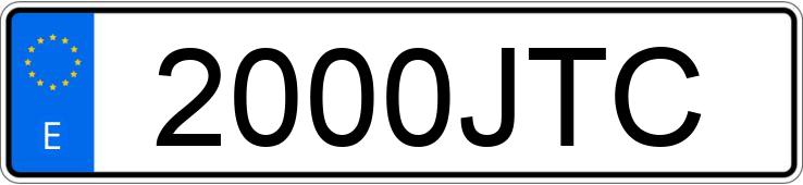 Numer rejestracyjny 2000JTC posiada AUDI Q3