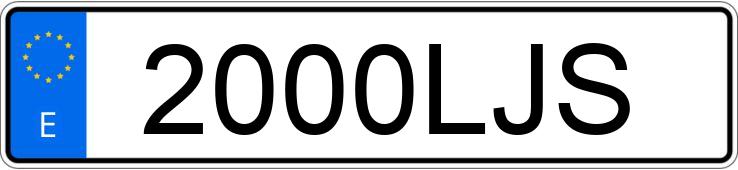 Numer rejestracyjny 2000LJS posiada VOLKSWAGEN GOLF Numer rejestracyjny 2000LJS posiada VOLKSWAGEN GOLF