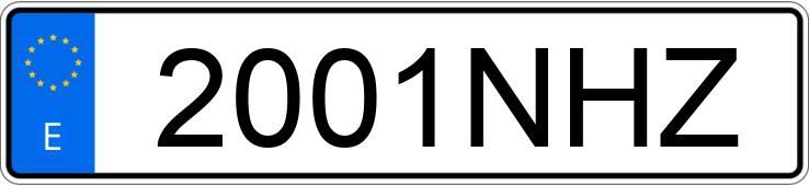 Numer rejestracyjny 2001NHZ posiada SEAT IBIZA