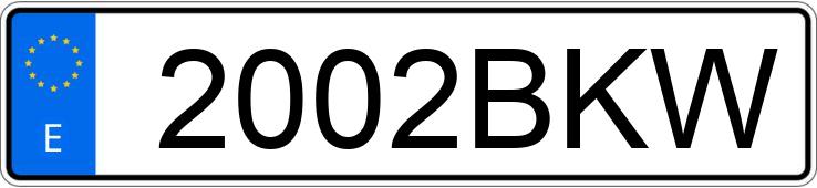 Numer rejestracyjny 2002BKW posiada VOLKSWAGEN PASSAT