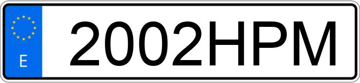 Numer rejestracyjny 2002HPM posiada BMW SERIE 1 E81 116D