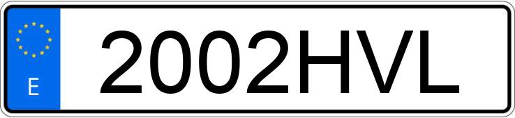 Numer rejestracyjny 2002HVL posiada PEUGEOT 208