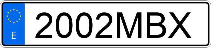 Numer rejestracyjny 2002MBX posiada TOYOTA PROACE