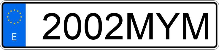 Registreringsnummeret 2002MYM har PEUGEOT EXPERT