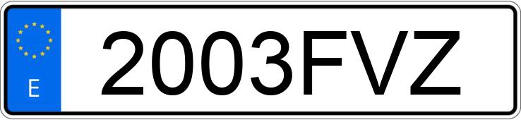 Numer rejestracyjny 2003FVZ posiada OPEL ASTRA