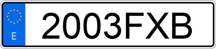 Numer rejestracyjny 2003FXB posiada CITROEN C4 PICASSO 5PZ